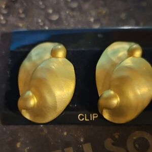 Gold Clip-On Earrings